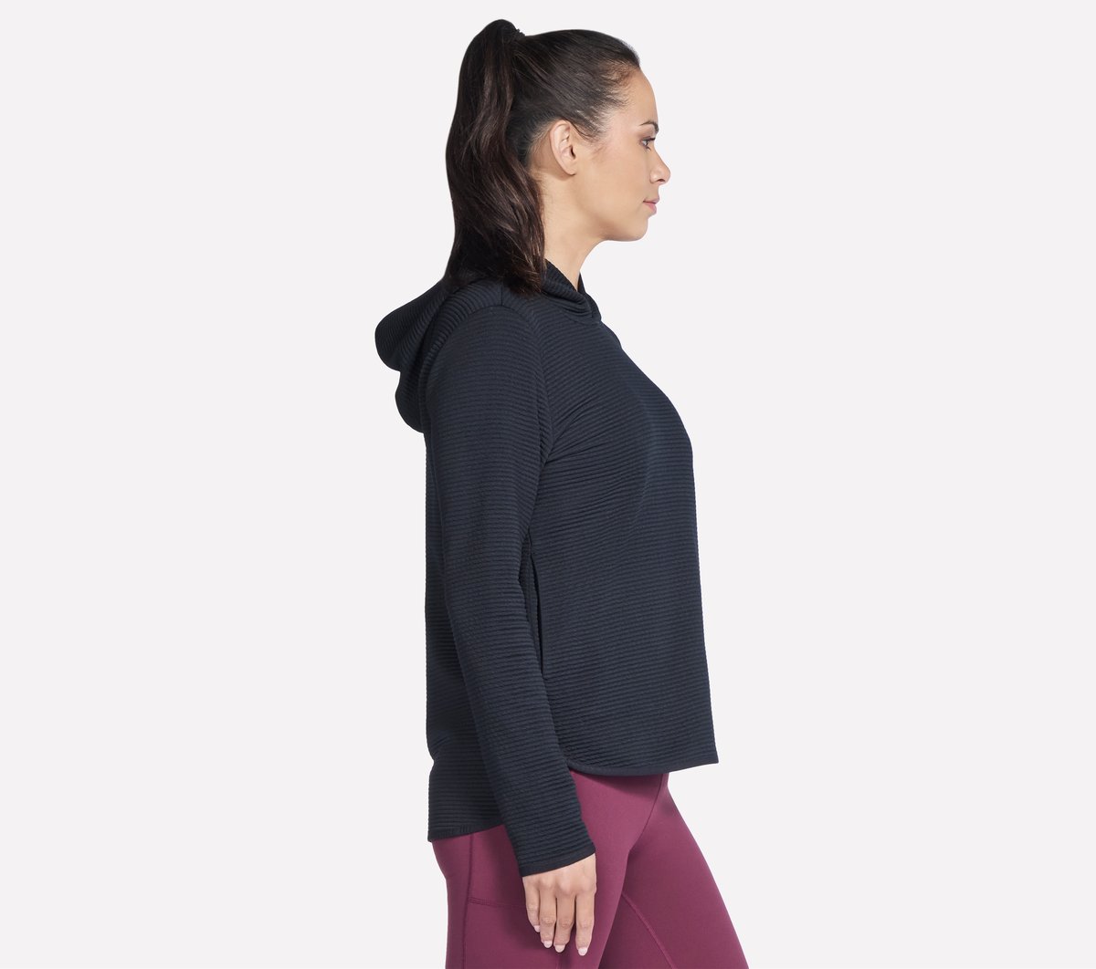 GO WALK Everywhere Tunic Hoodie — BLACK