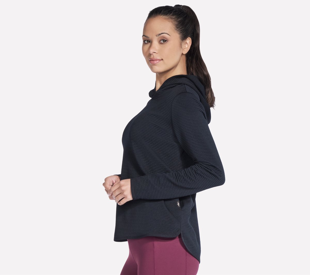 GO WALK Everywhere Tunic Hoodie — BLACK