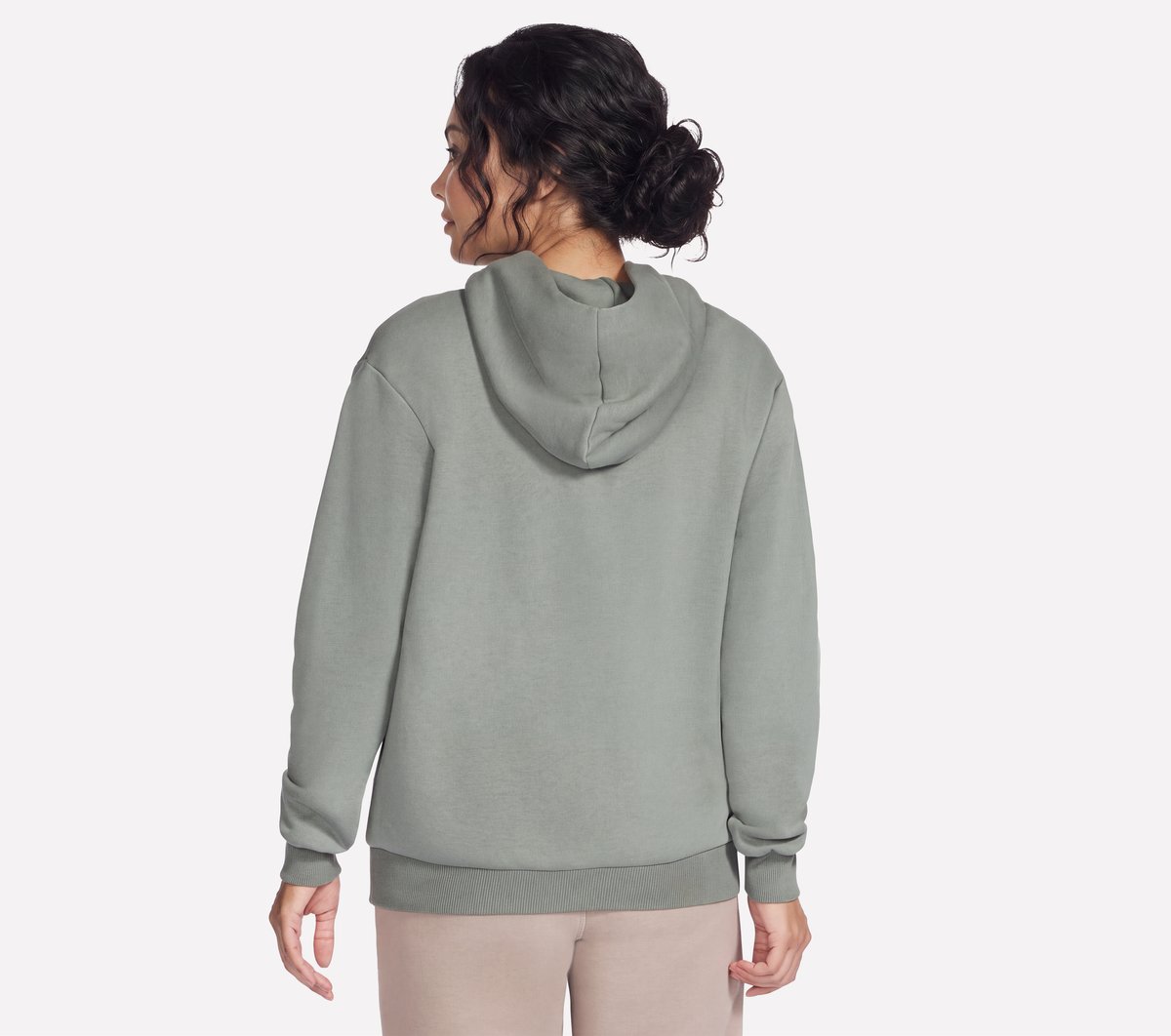 Collegiate Pullover Hoodie — TAUPE / OLIVE