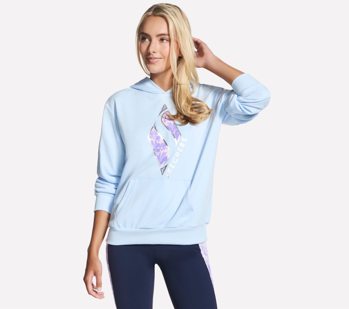 Floral Diamond Pullover Hoodie