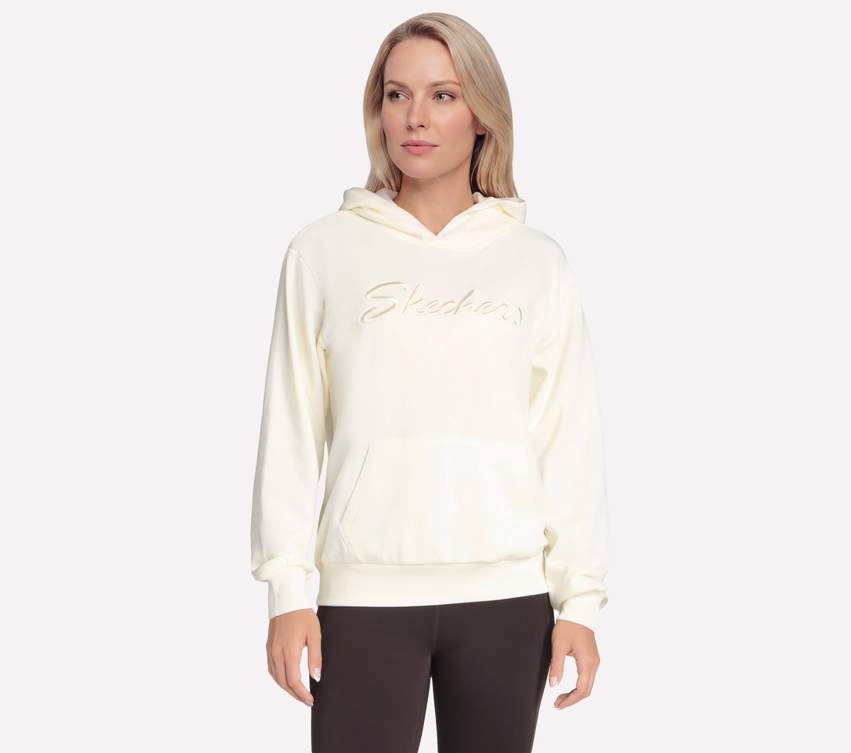 Skechers Logo Hoodie — OFF WHITE