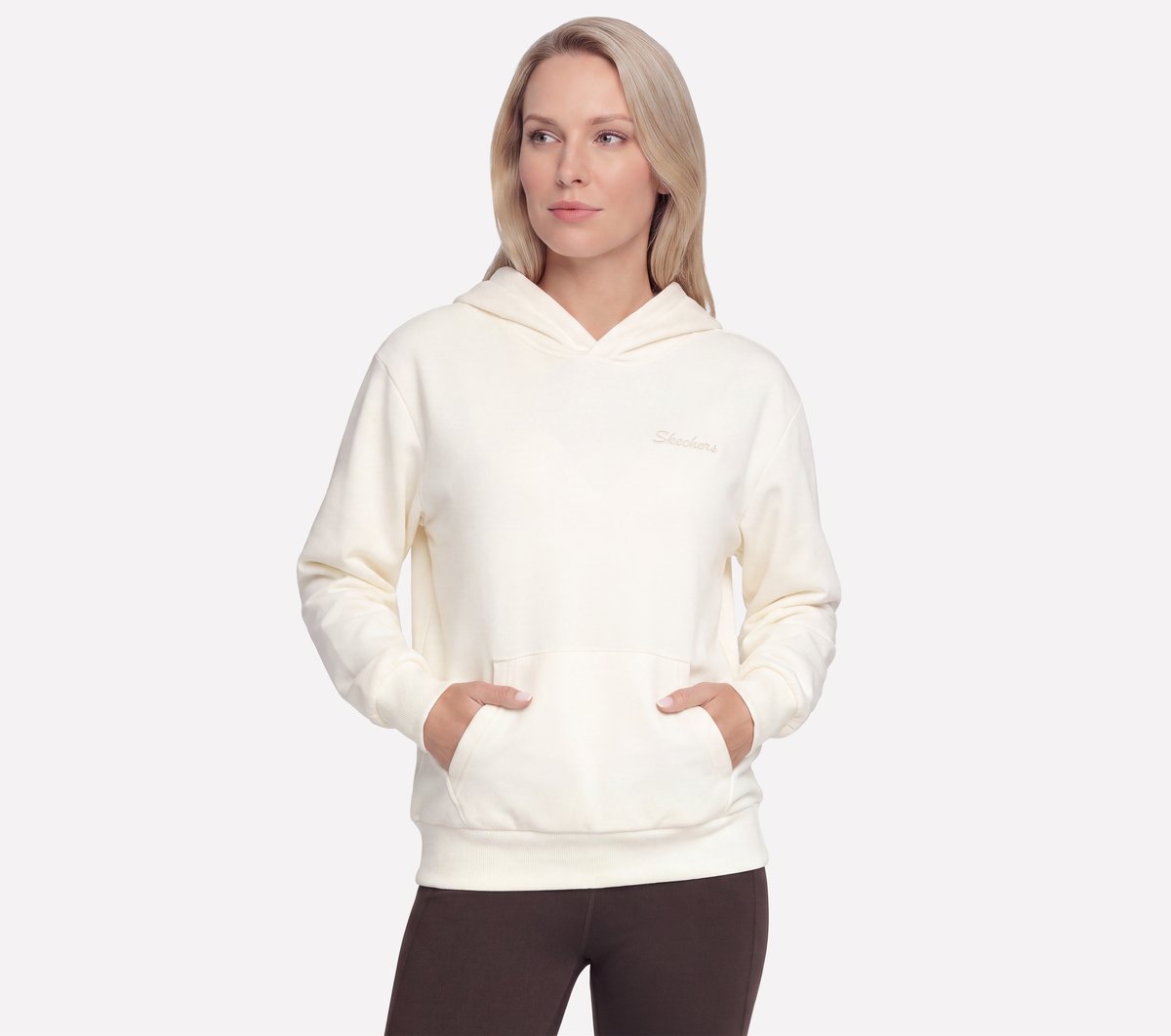 Skech-Sweats Fleece Graphic Hoodie — OFF WHITE