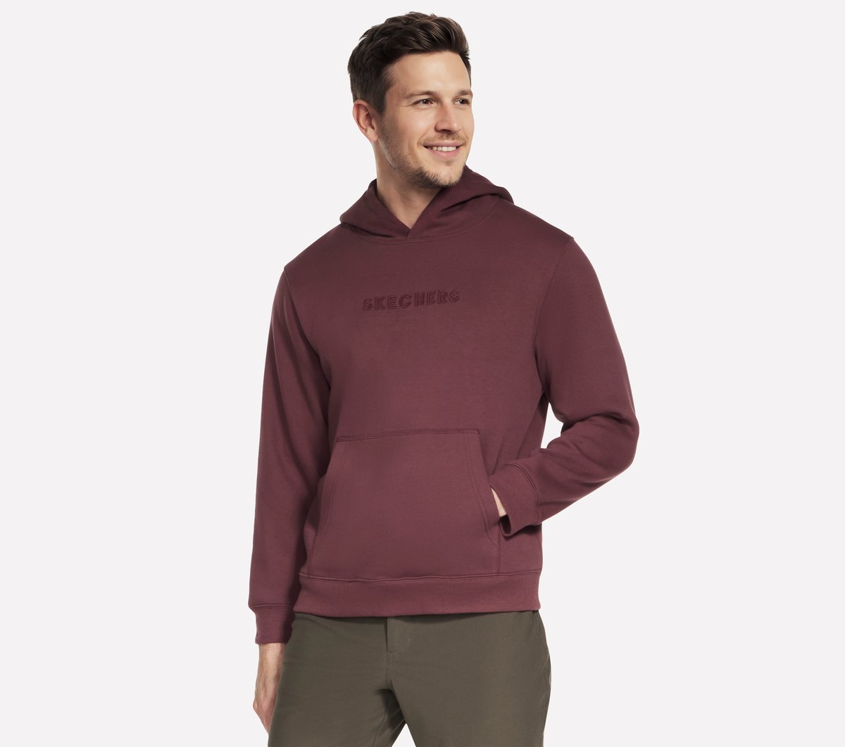 Legacy Hoodie — CHOCOLATE / BURGUNDY
