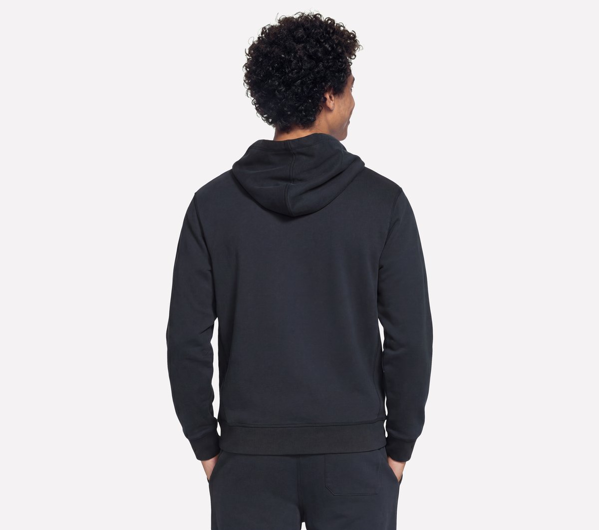 Elevated Terry Hoodie — BLACK
