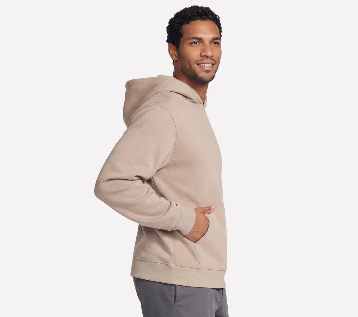 Skechers Max Soft Hoodie — BROWN / TAUPE