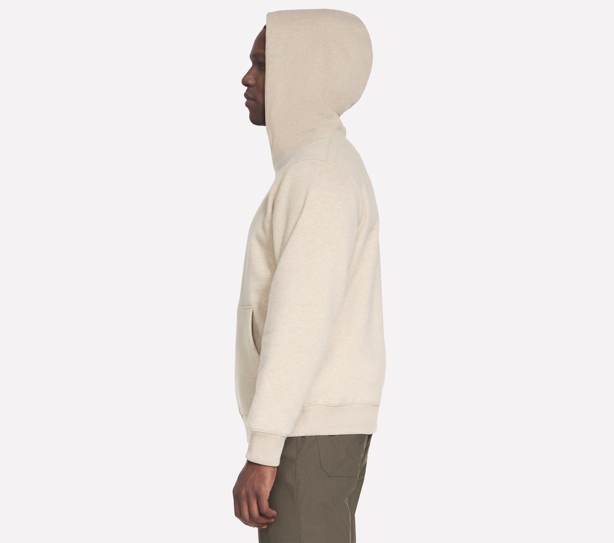 Skechers Max Soft Hoodie — BROWN / WHITE