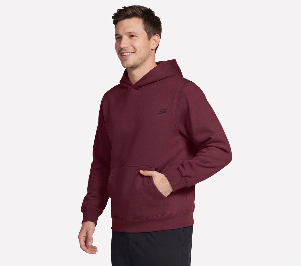 Skechers Max Soft Hoodie — BURGUNDY