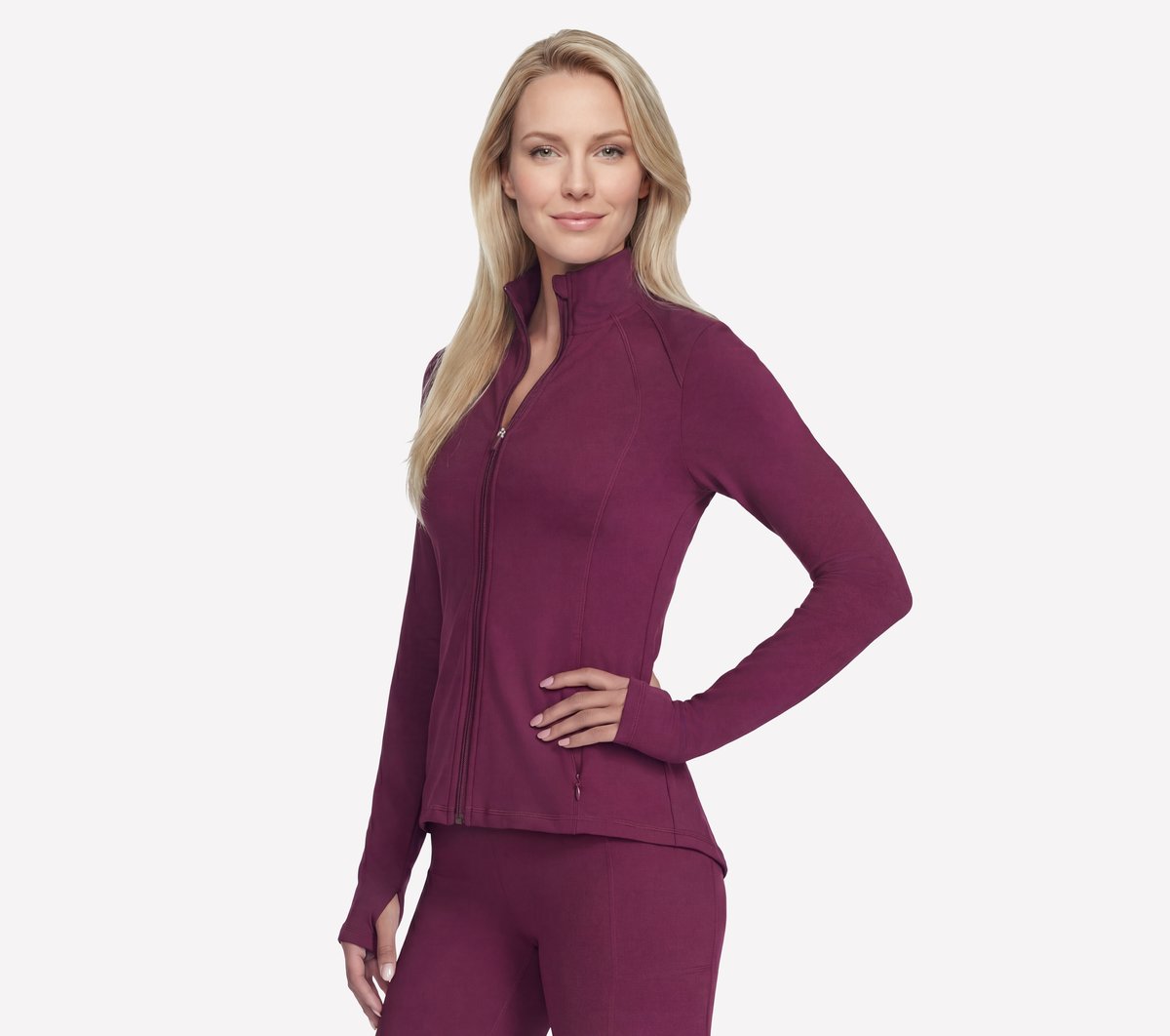 GO WALK Jacket — BURGUNDY / PINK