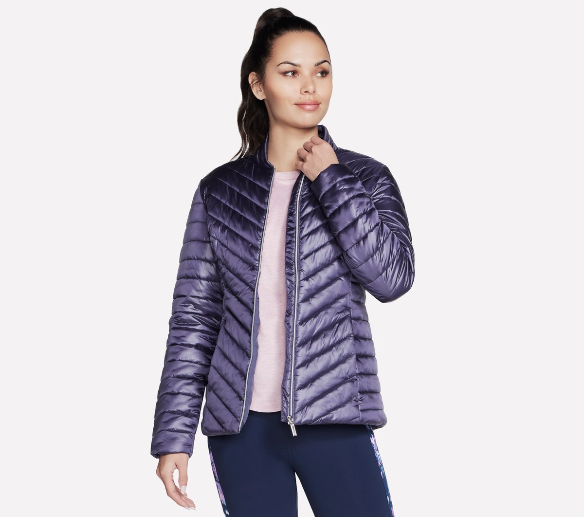 GO SHIELD Shine Jacket — PURPLE / CHARCOAL
