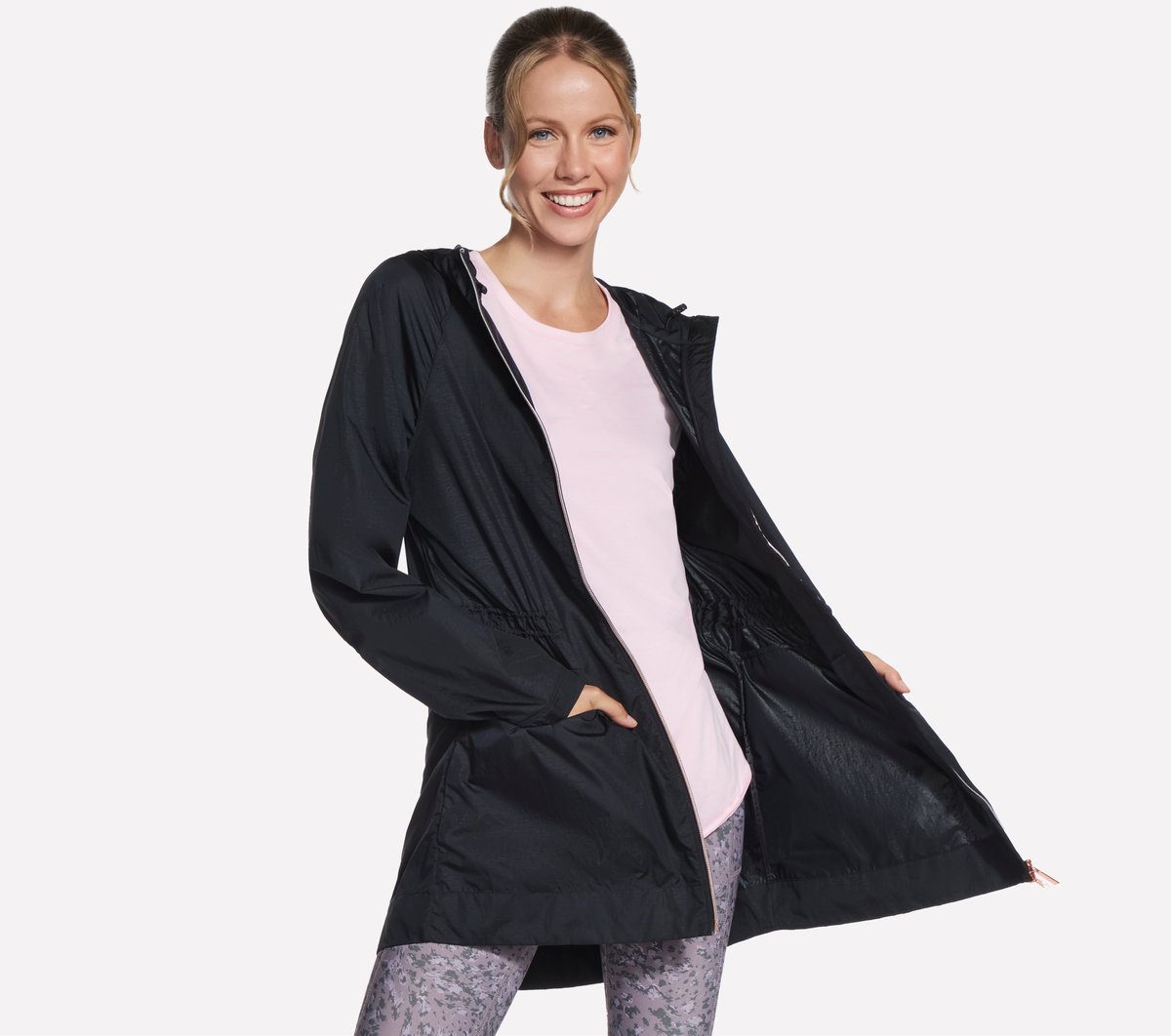 GO WALK Anorak Jacket — BLACK