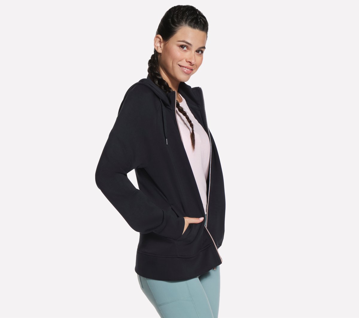 Skechluxe Elevate Full Zip Jacket — BLACK