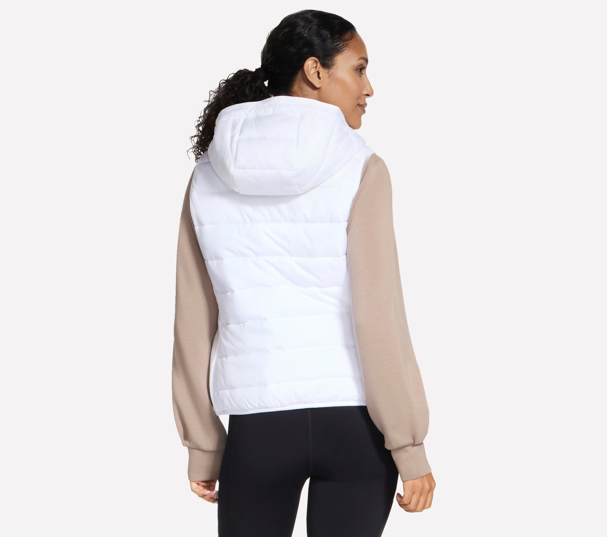 Performance Elite Cozy Fit Hooded Vest — WHITE