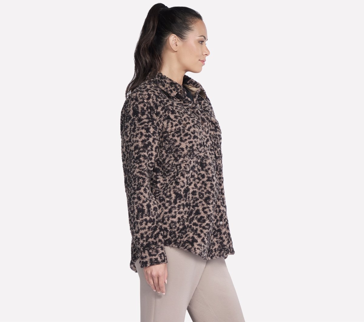 On-The-GO Cheetah Sherpa Jacket