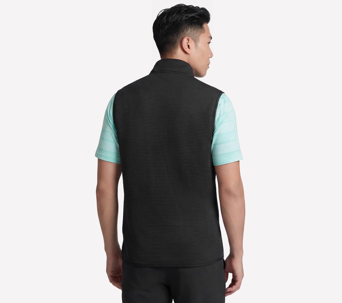 GO GOLF GO WALK Ottoman Vest — BLACK