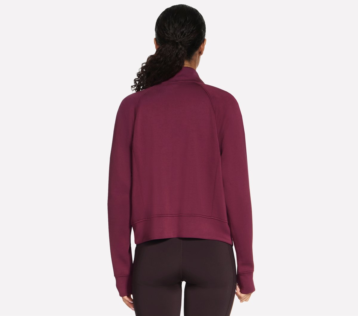 Cozy Luxe Jacket — BURGUNDY / PINK