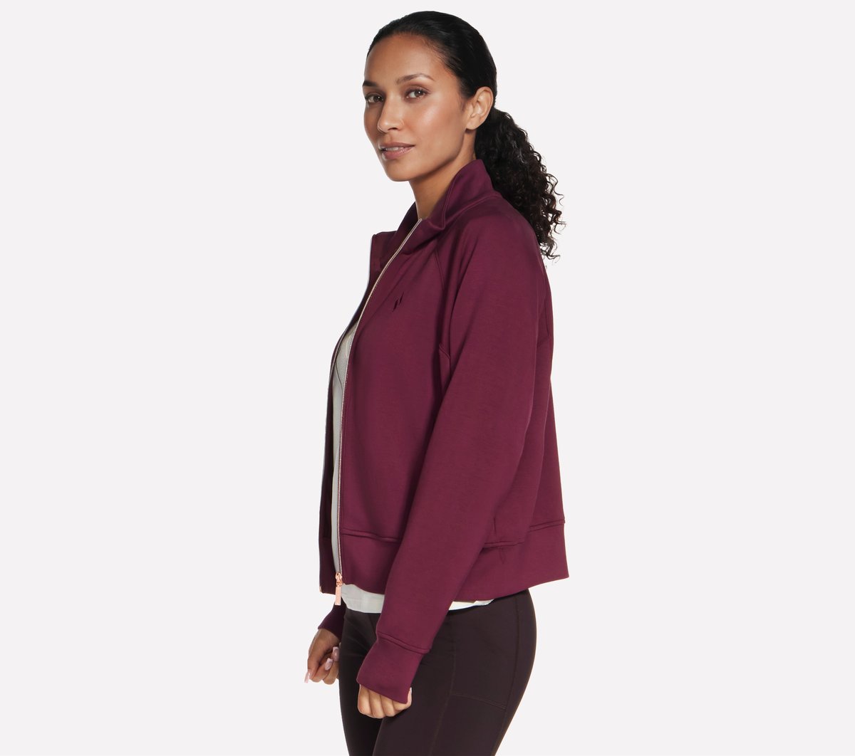 Cozy Luxe Jacket — BURGUNDY / PINK