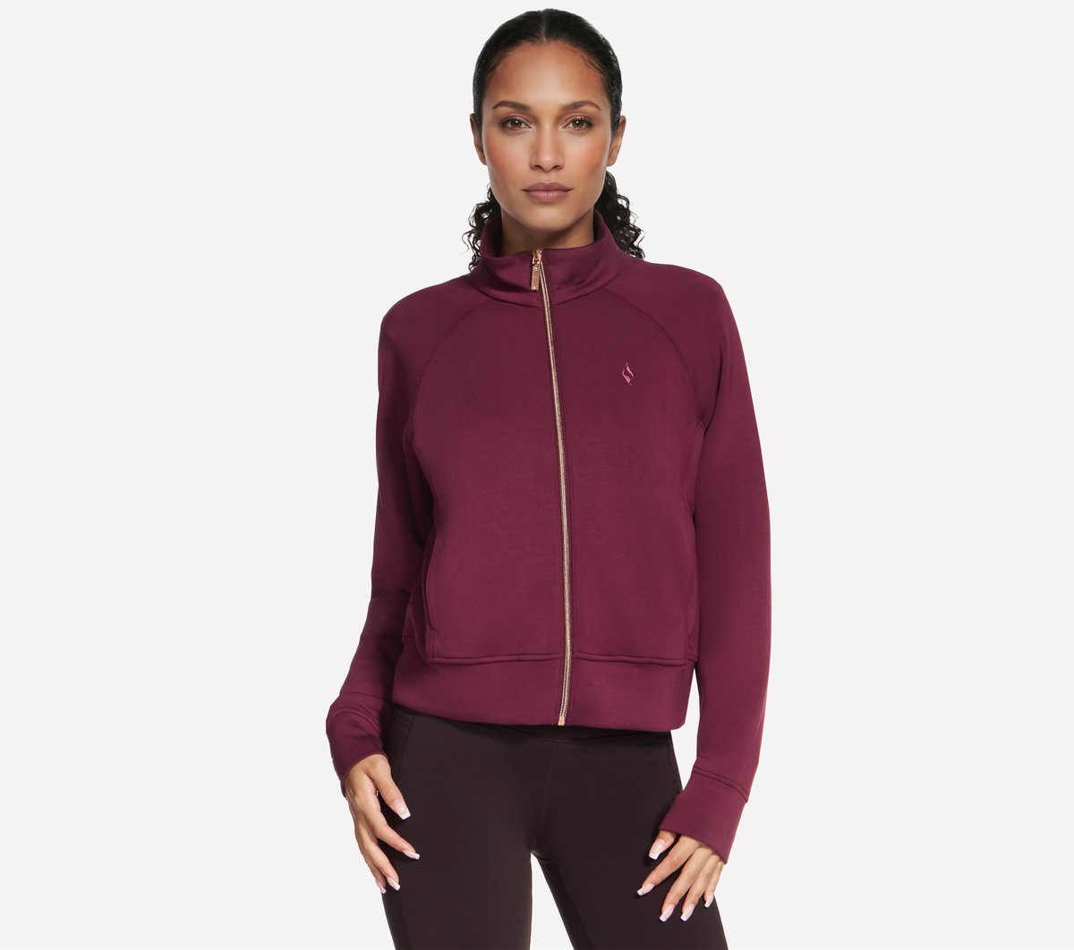 Cozy Luxe Jacket — BURGUNDY / PINK
