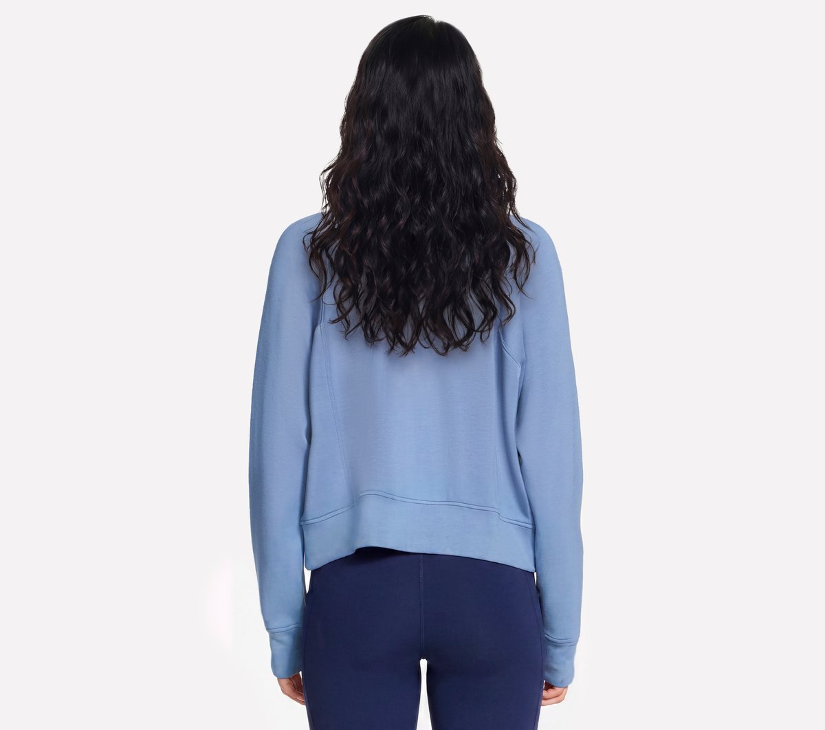 Cozy Luxe Jacket — WHITE / BLUE