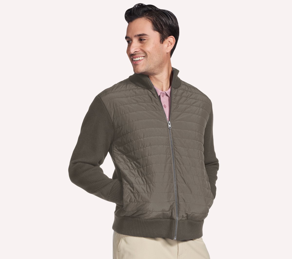 The Hoodless Hoodie Cozy Fit Knit Hybrid Jacket