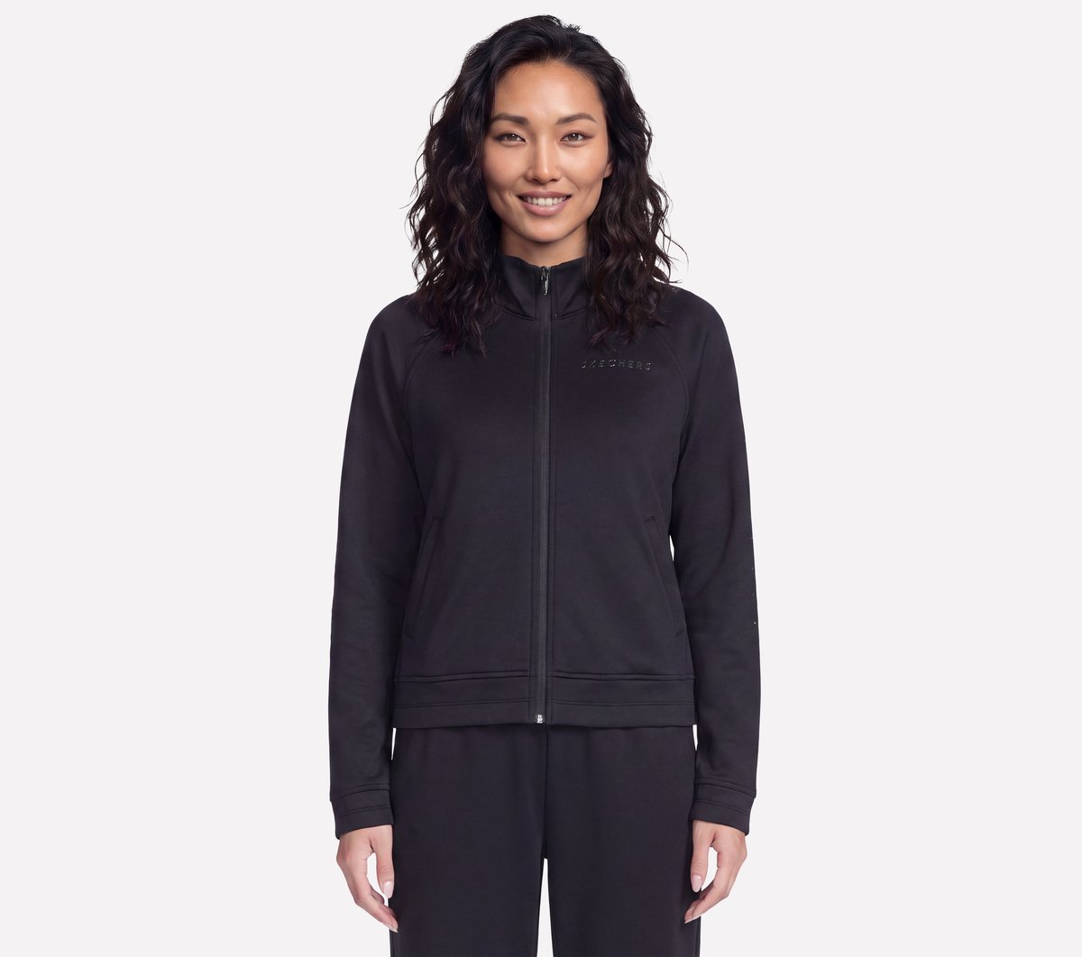 SKECHTECH Shine Track Jacket — BLACK