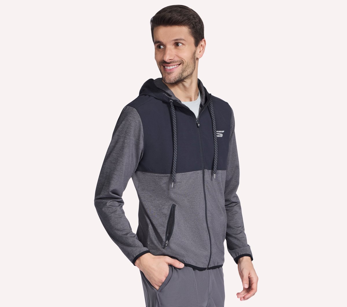Harry Kane Weekend Full Zip Hoodie — BLACK / CHARCOAL