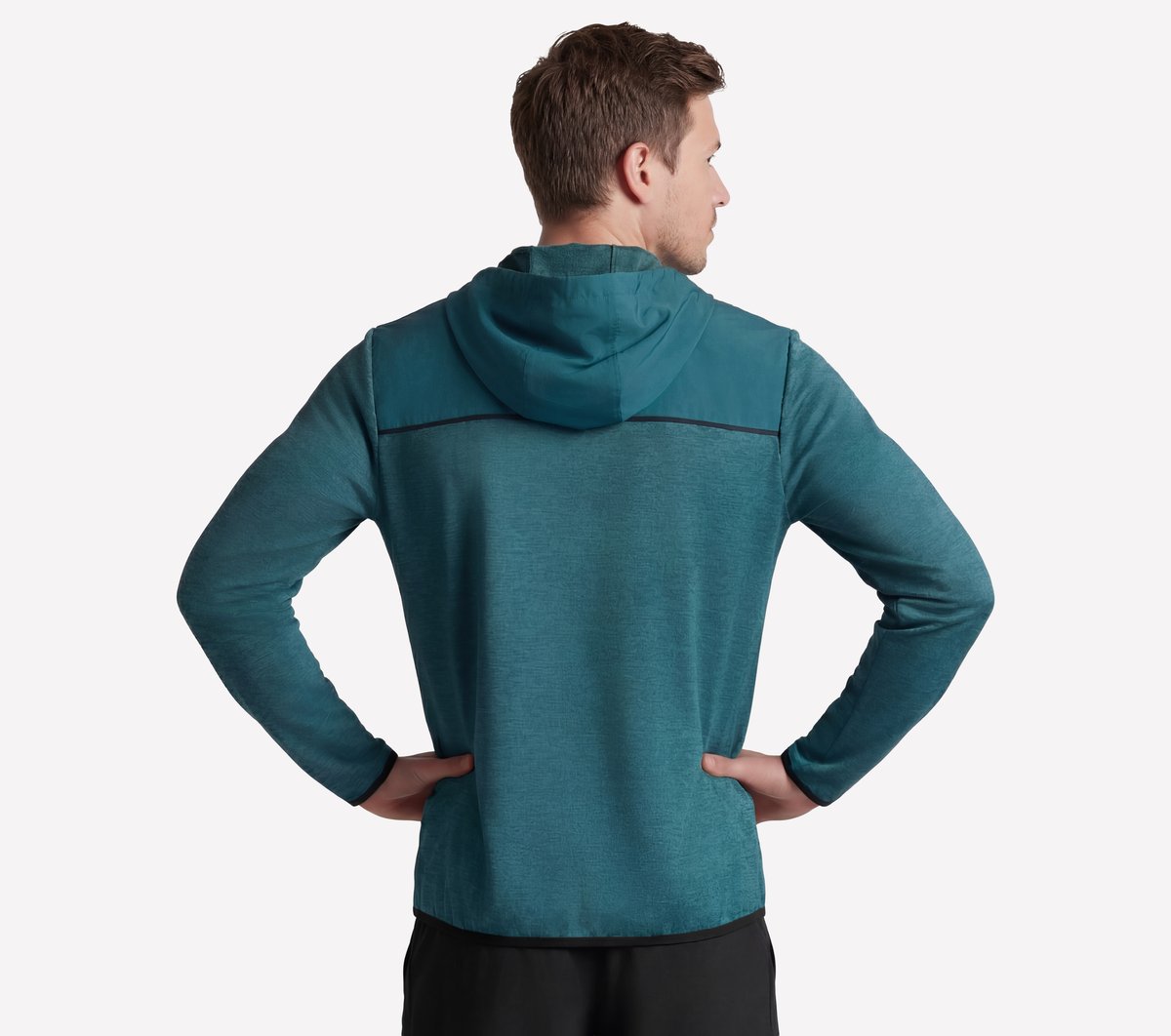 Harry Kane Weekend Full Zip Hoodie — CHARCOAL / TEAL