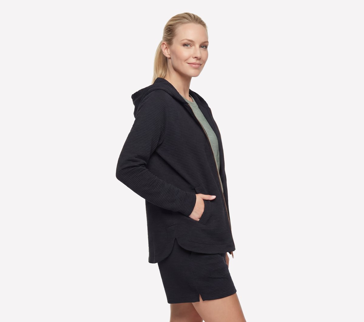 GO WALK Everywhere Tunic Jacket — BLACK