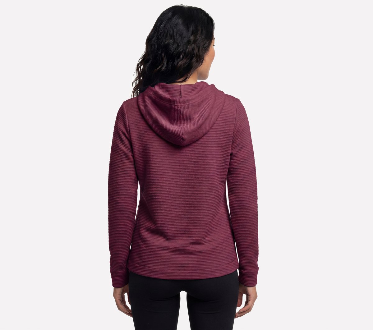 GO WALK Everywhere Tunic Jacket — BURGUNDY / PINK