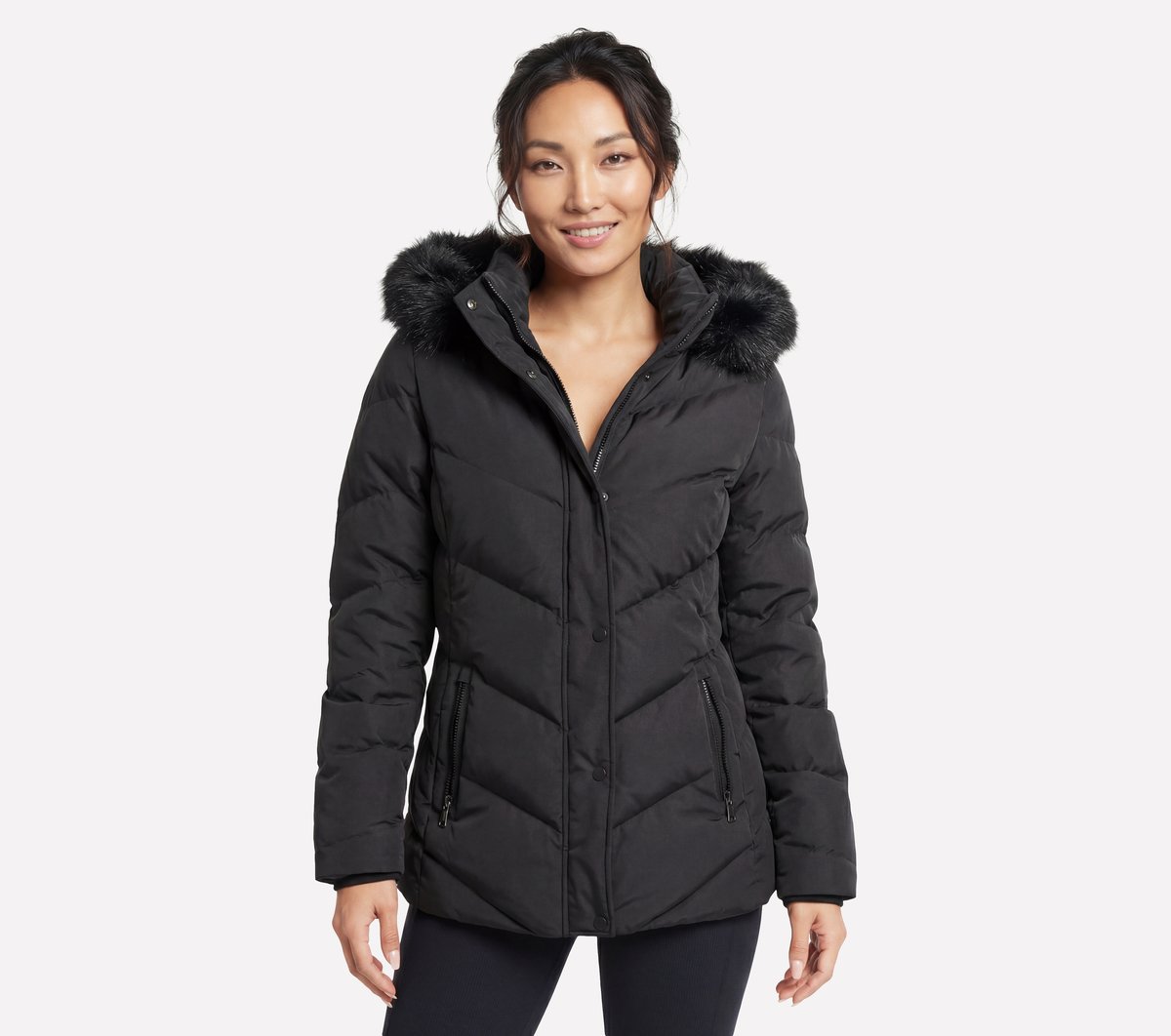 On-The-GO Cozy Fit Journey Parka — BLACK