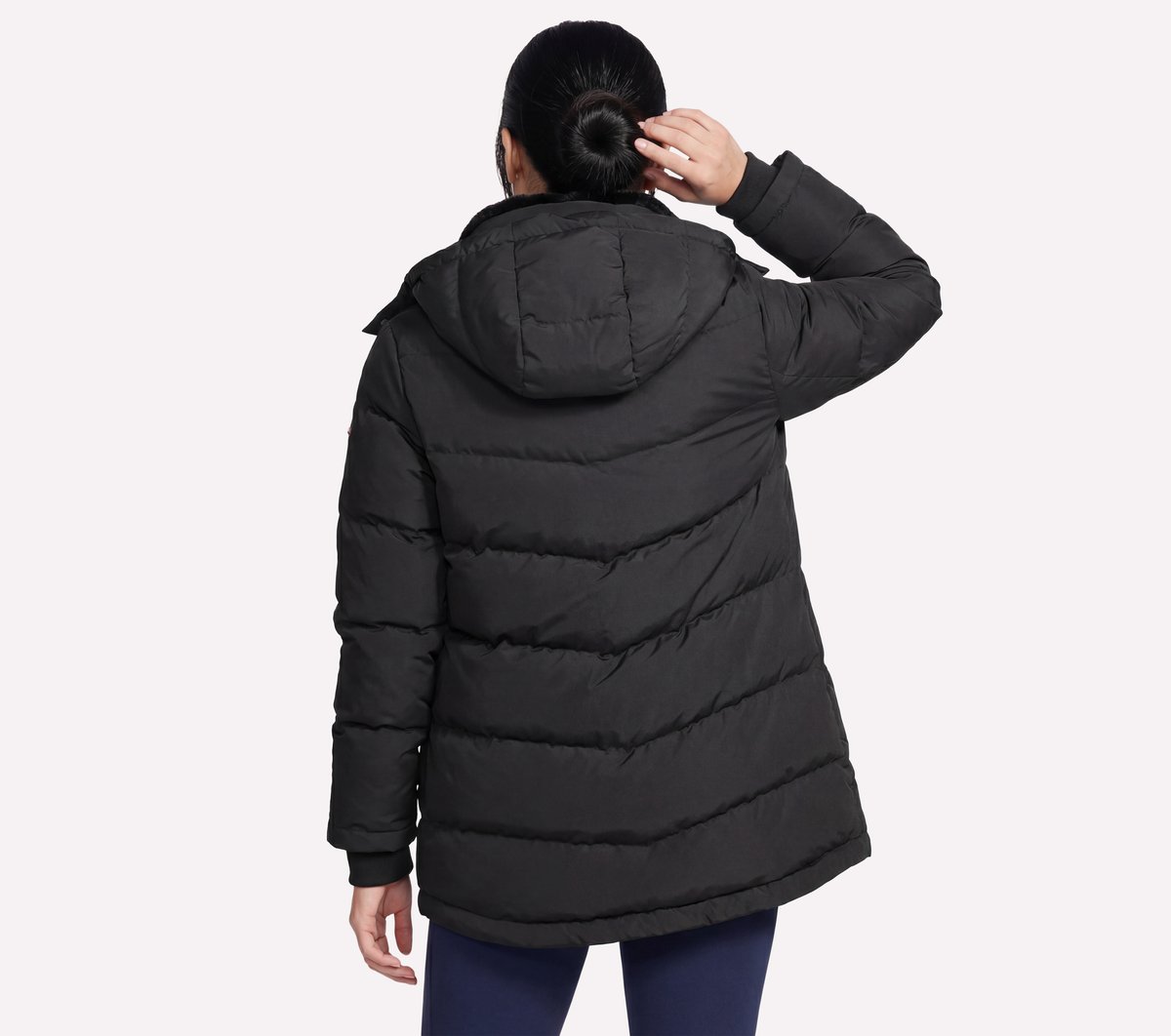 On-The-GO Cozy Fit Down Parka — BLACK