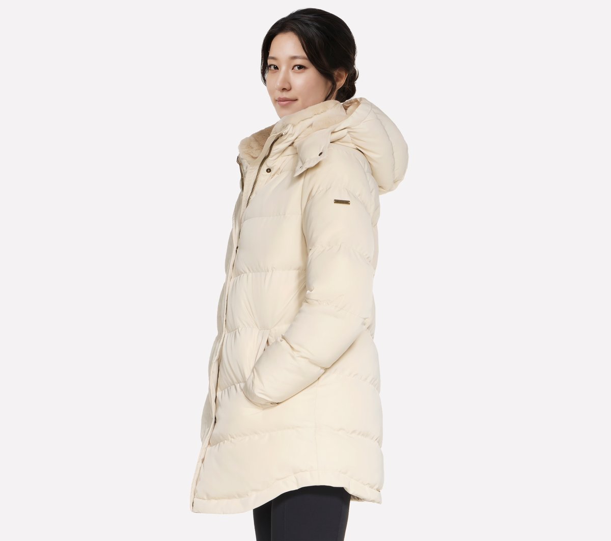 On-The-GO Cozy Fit Down Parka — NATURAL / TAN
