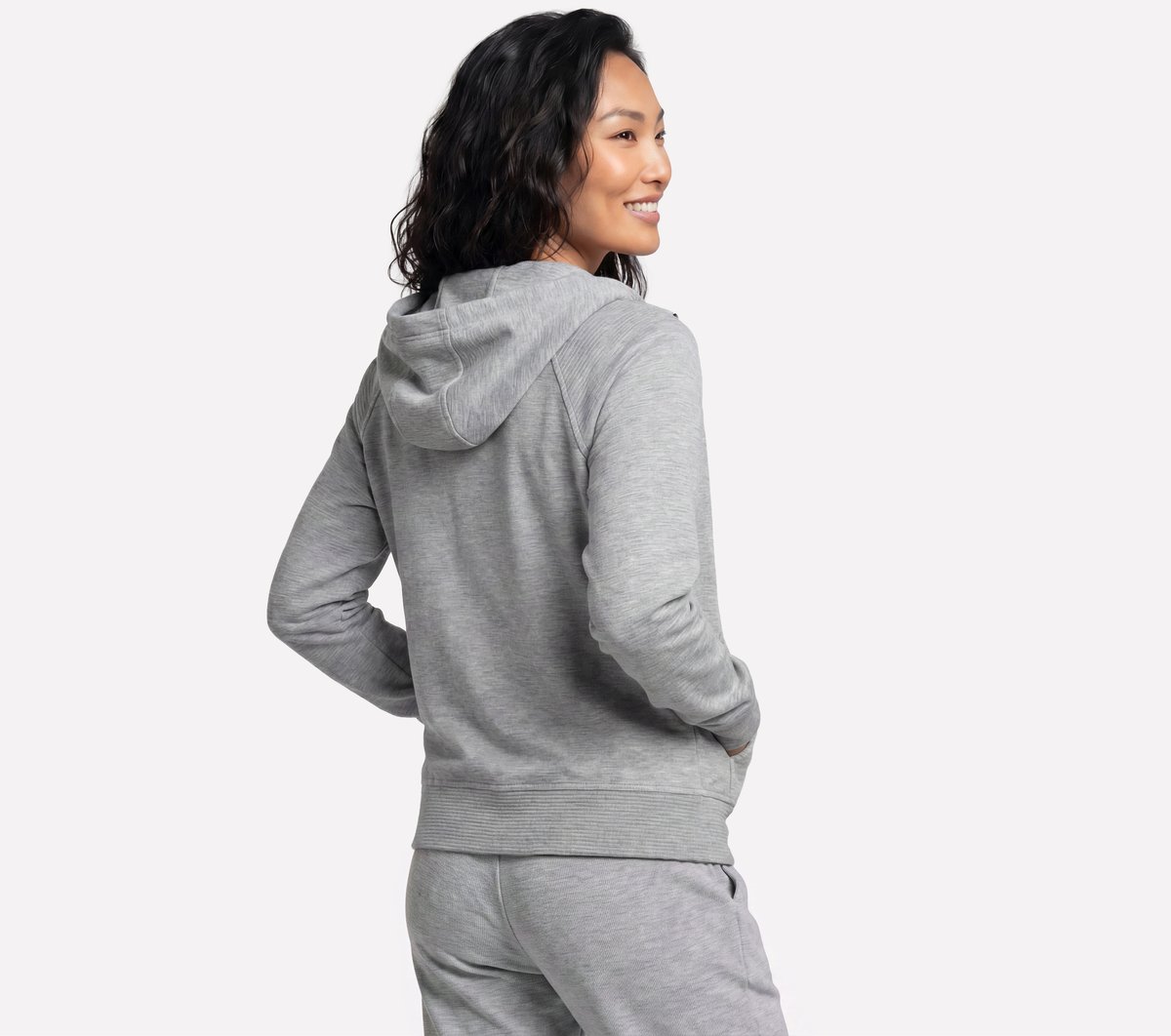 GO Luxe Ottoman Jacket — LIGHT GRAY / WHITE