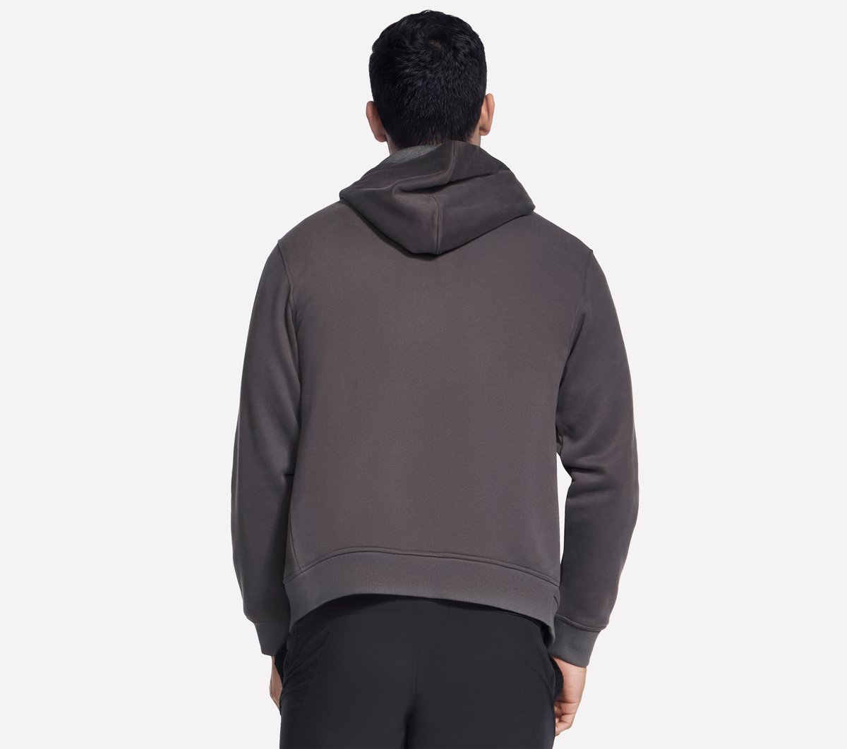 Skechers Max Soft Hooded Jacket — BLACK / CHARCOAL