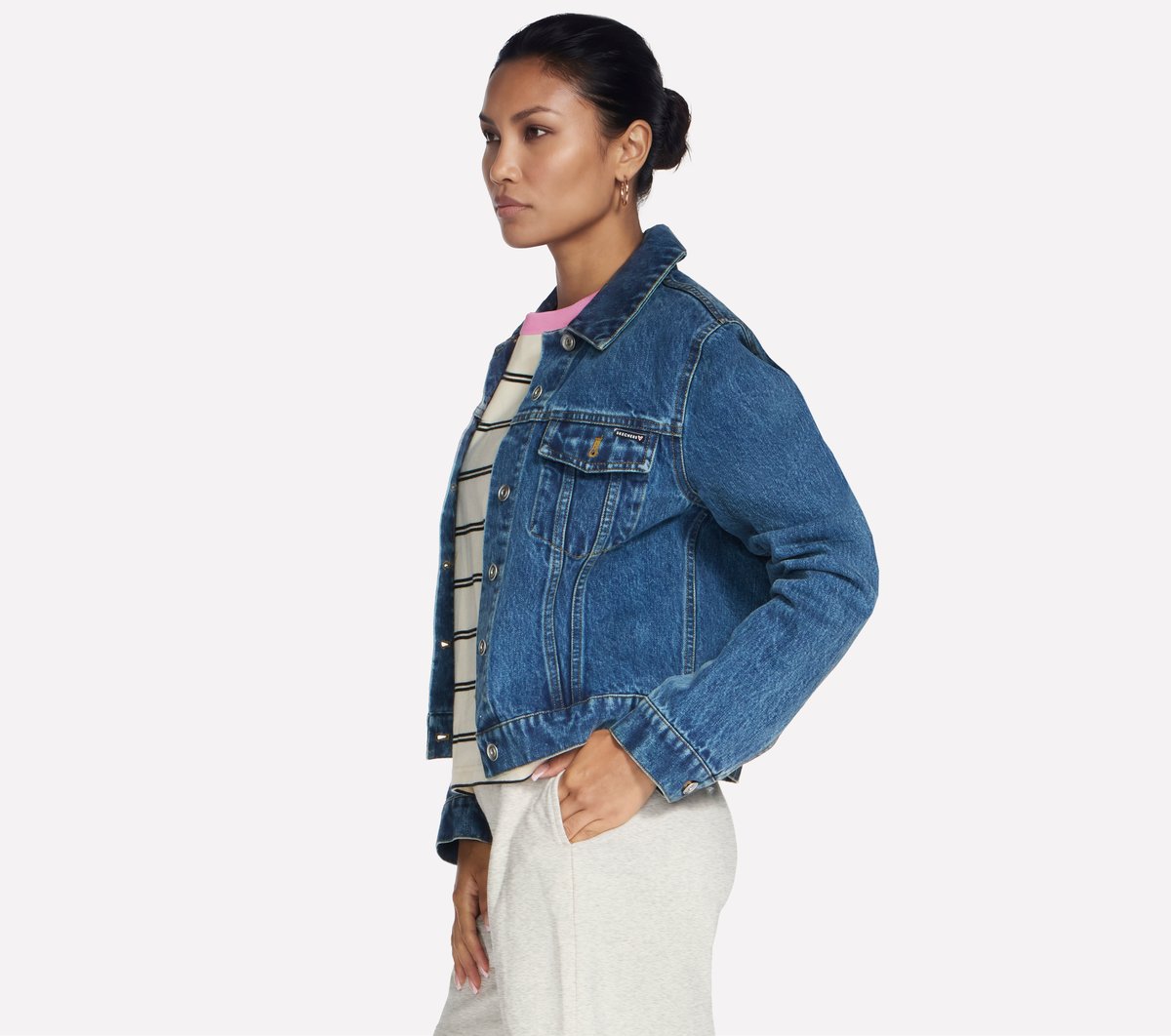 Britto: Joyful Mosaic Denim Jacket