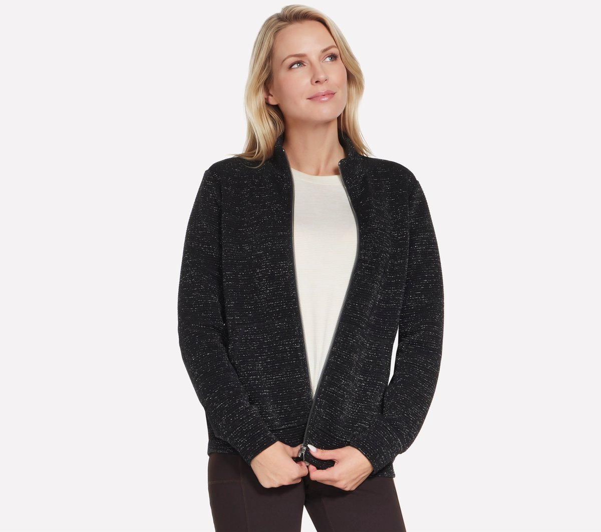 GO WALK Sparkle Jacket — BLACK
