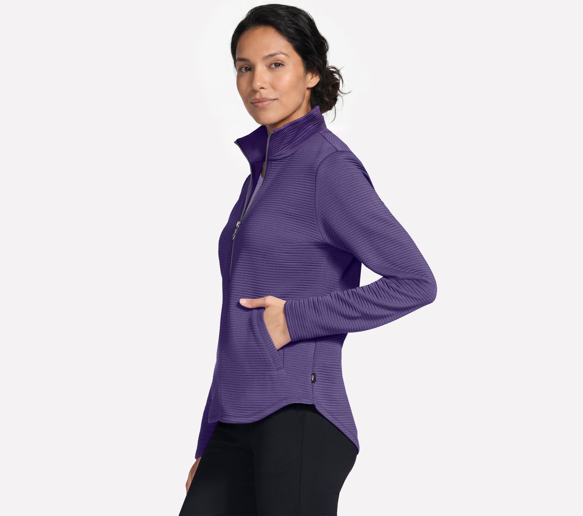 The GO WALK Shine Jacket — PURPLE / BLUE