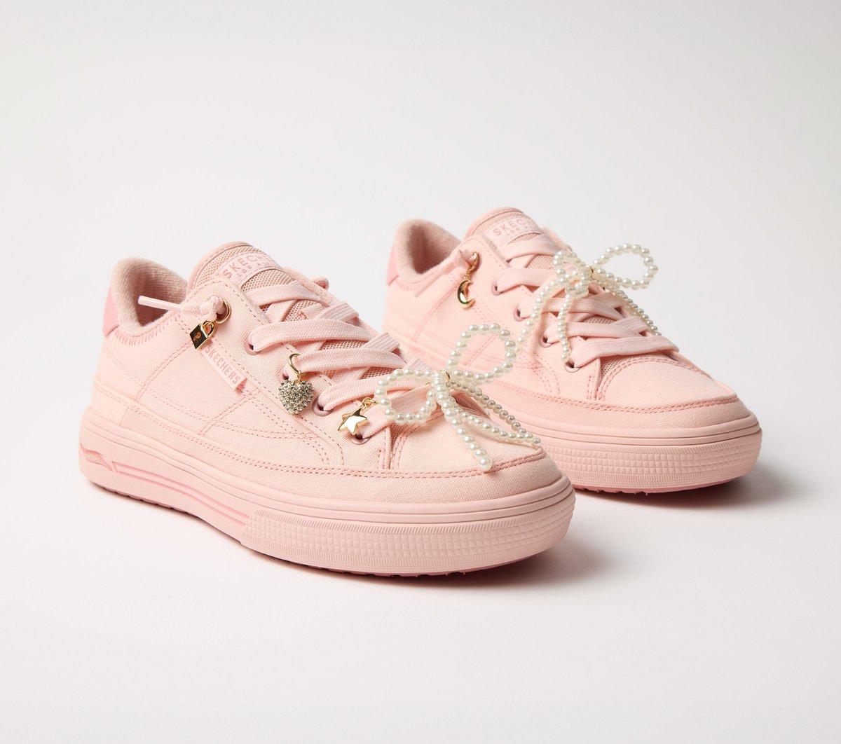Shoelace Charm Set - Pearl — WHITE
