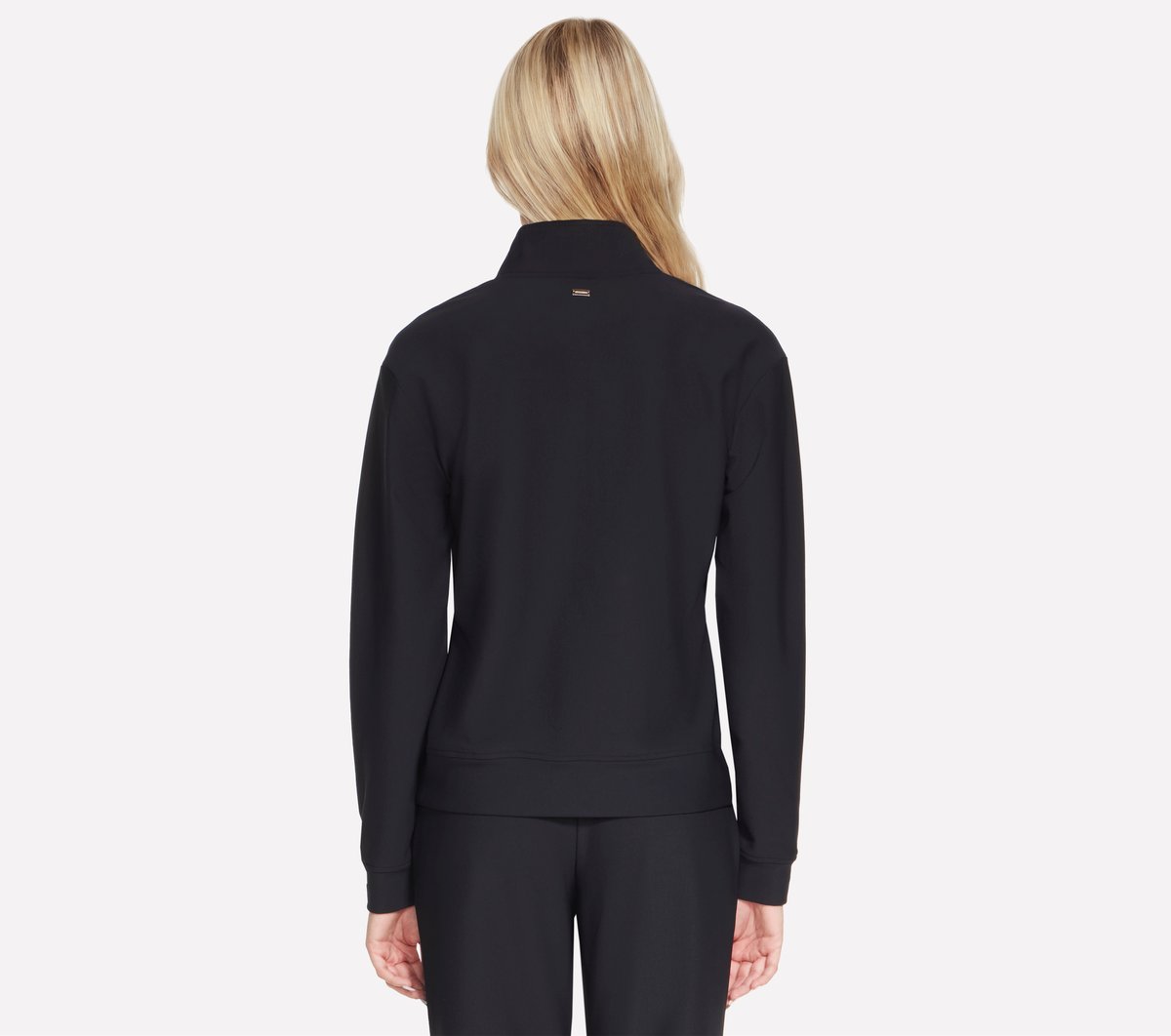 GO LUXE Rib 1/4 Zip — BLACK
