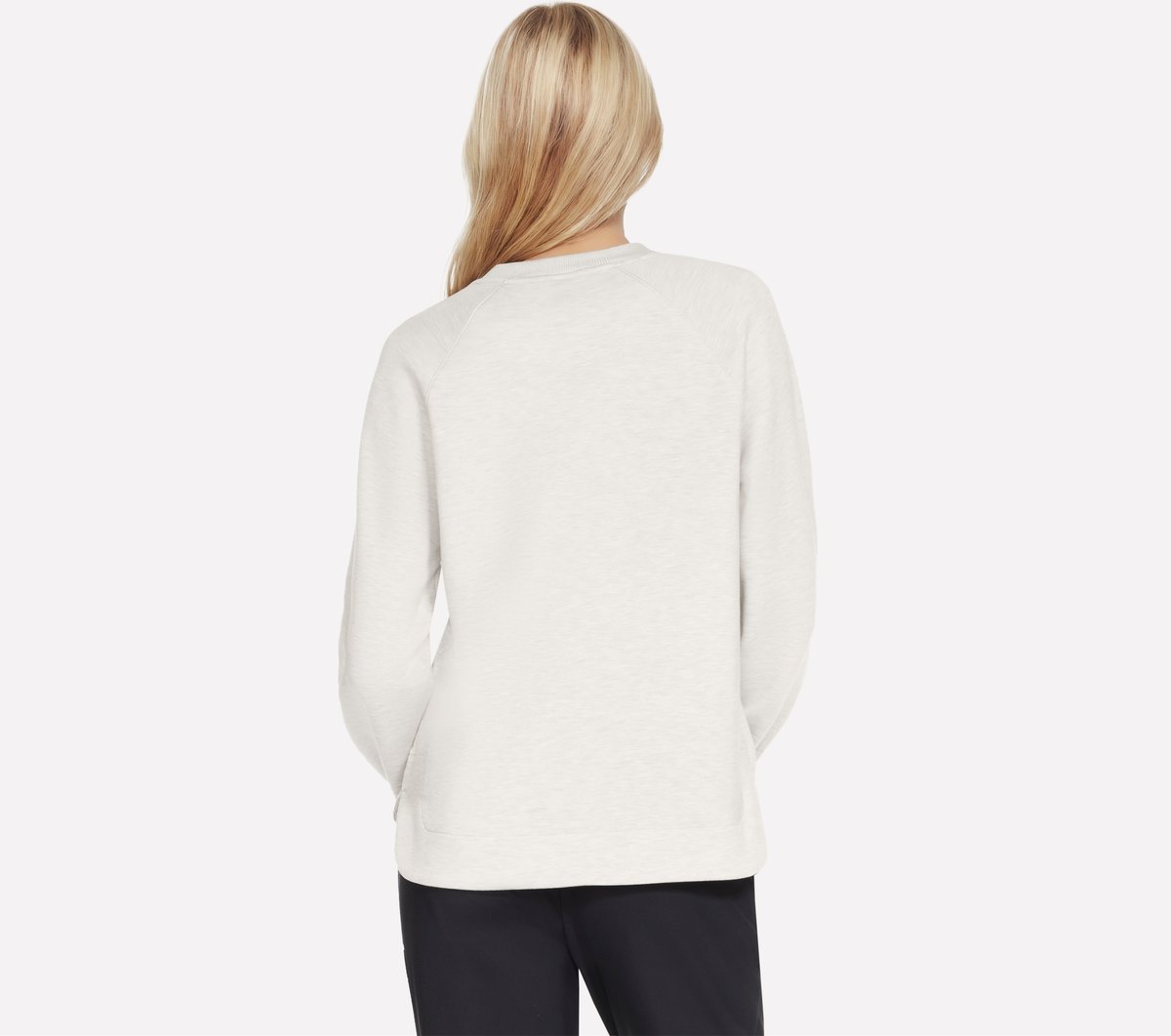 Cozy Luxe Crewneck — OFF WHITE / MAUVE