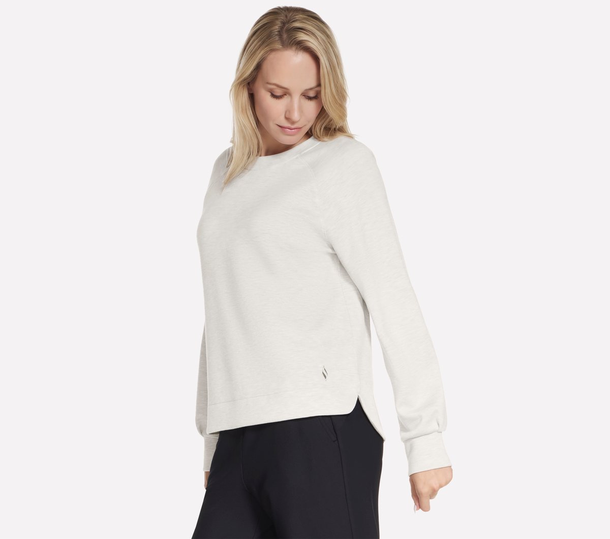 Cozy Luxe Crewneck — OFF WHITE / MAUVE