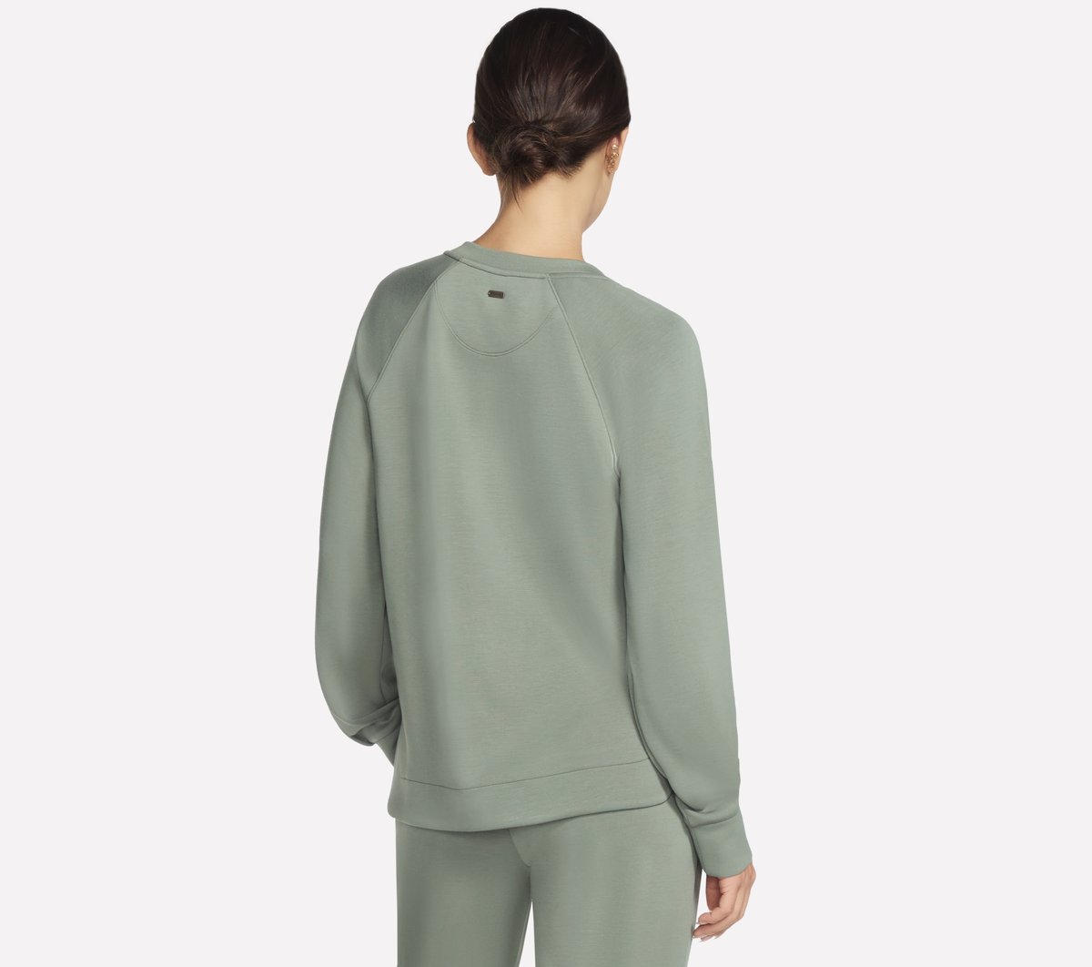 Cozy Luxe Crewneck — TAUPE / OLIVE
