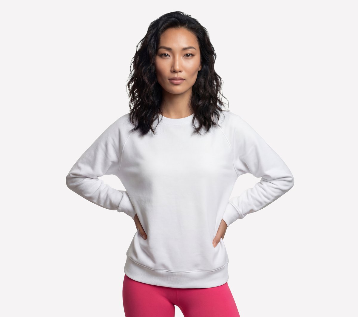 Cozy Luxe Crewneck — WHITE