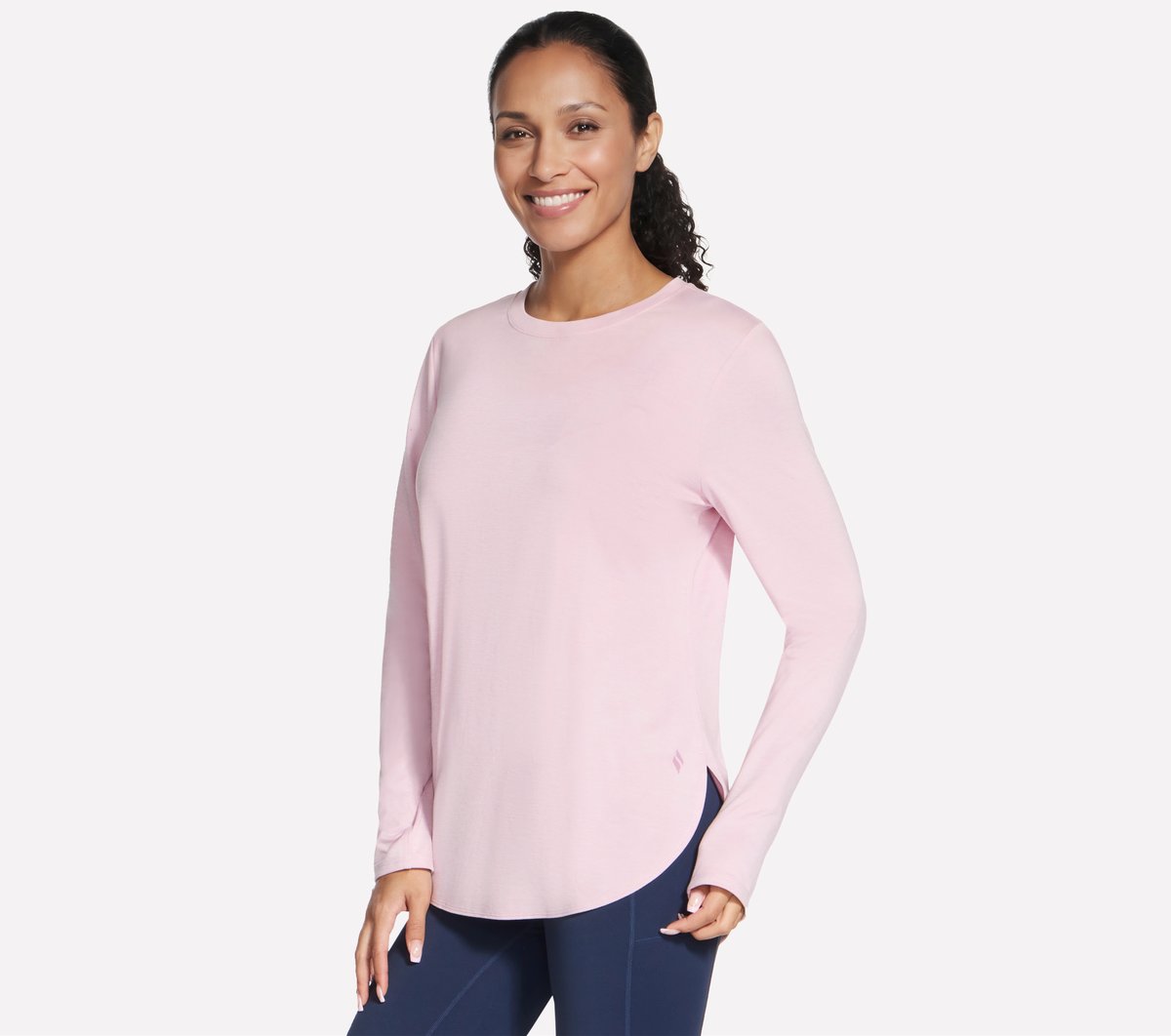 GO DRI Swift Long Sleeve Tunic Crew — LILAC