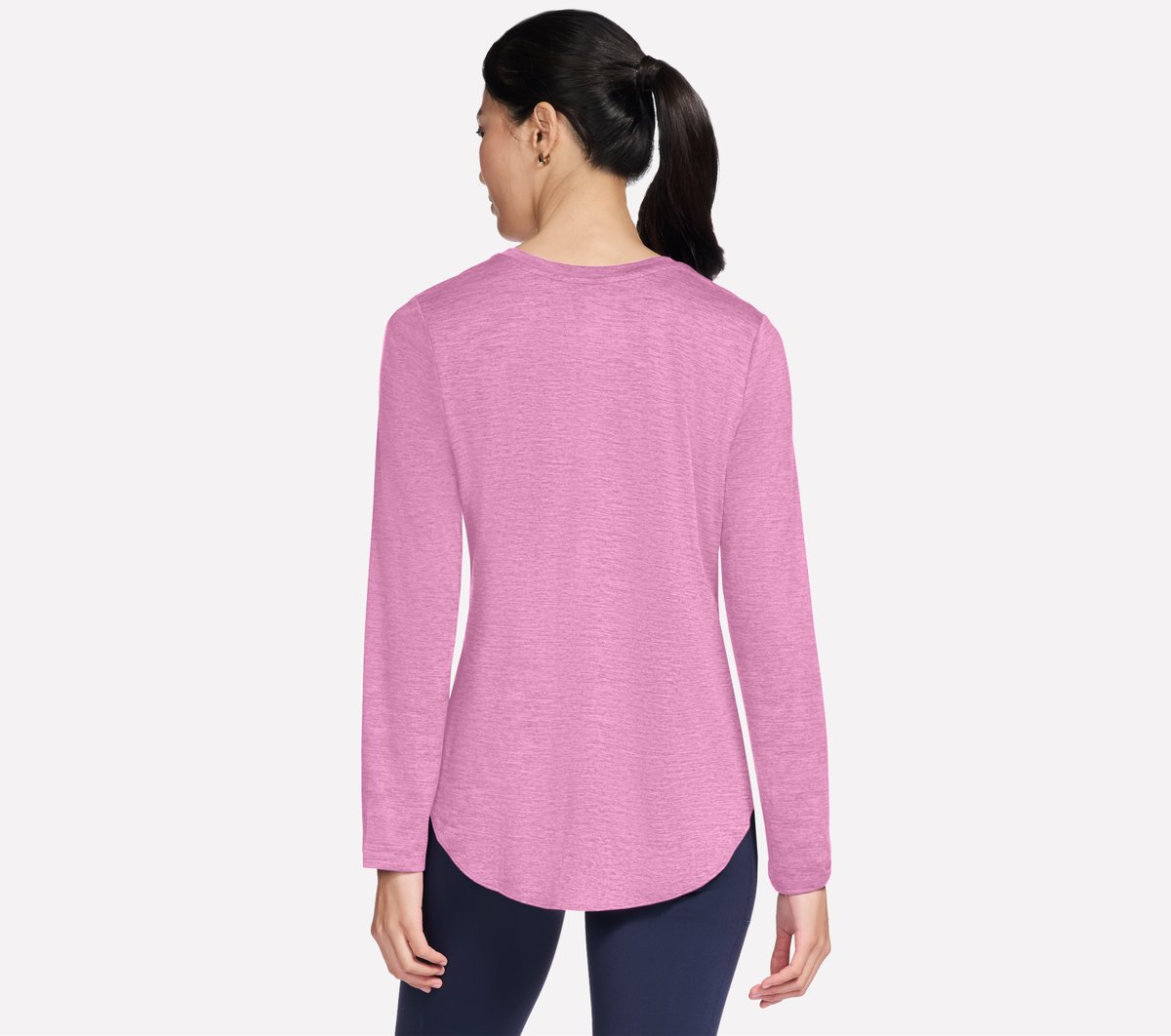 GO DRI Swift Long Sleeve Tunic Crew — ROSE