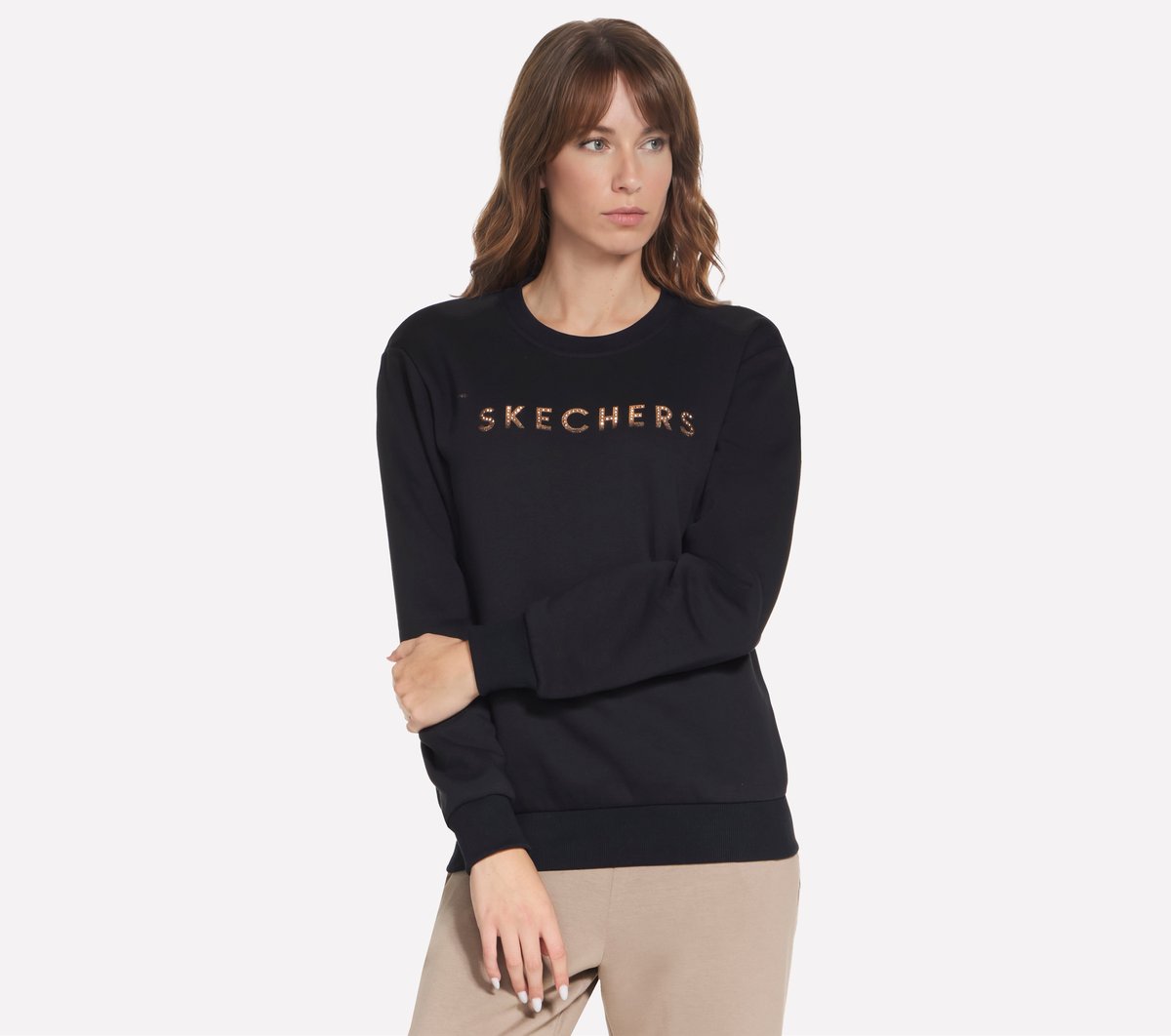 Skechers Bling Crew — BLACK