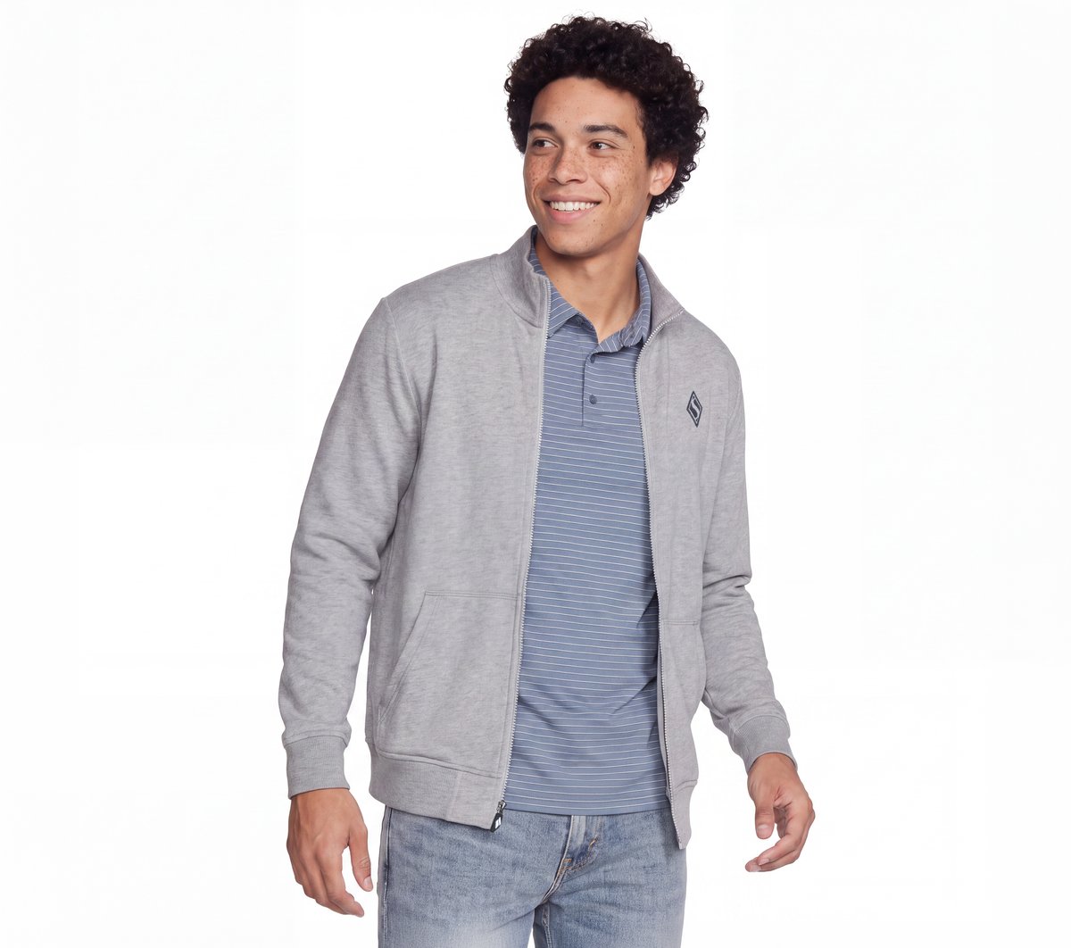 The Hoodless Hoodie GO WALK Everywhere Jacket — LIGHT GRAY
