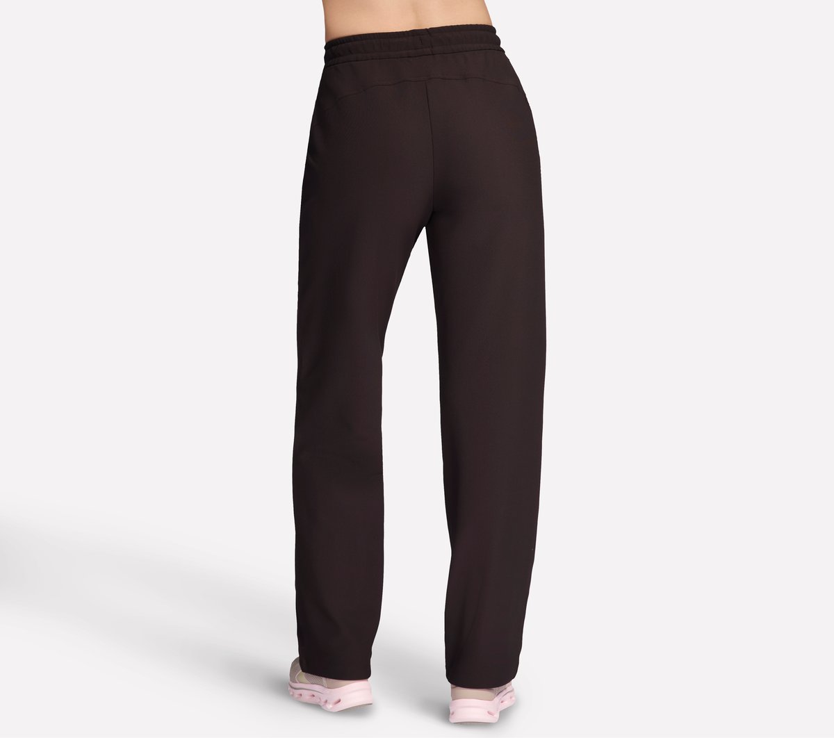 GO LUXE Rib Pant — CHOCOLATE / BLACK