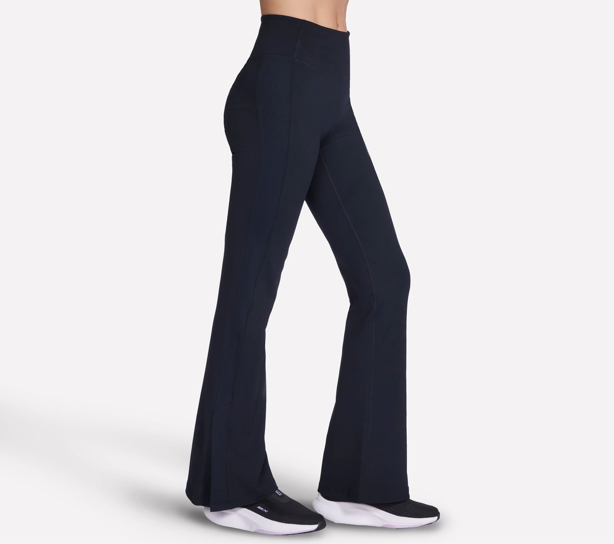 GO WALK Rib Mix Pant — BLACK