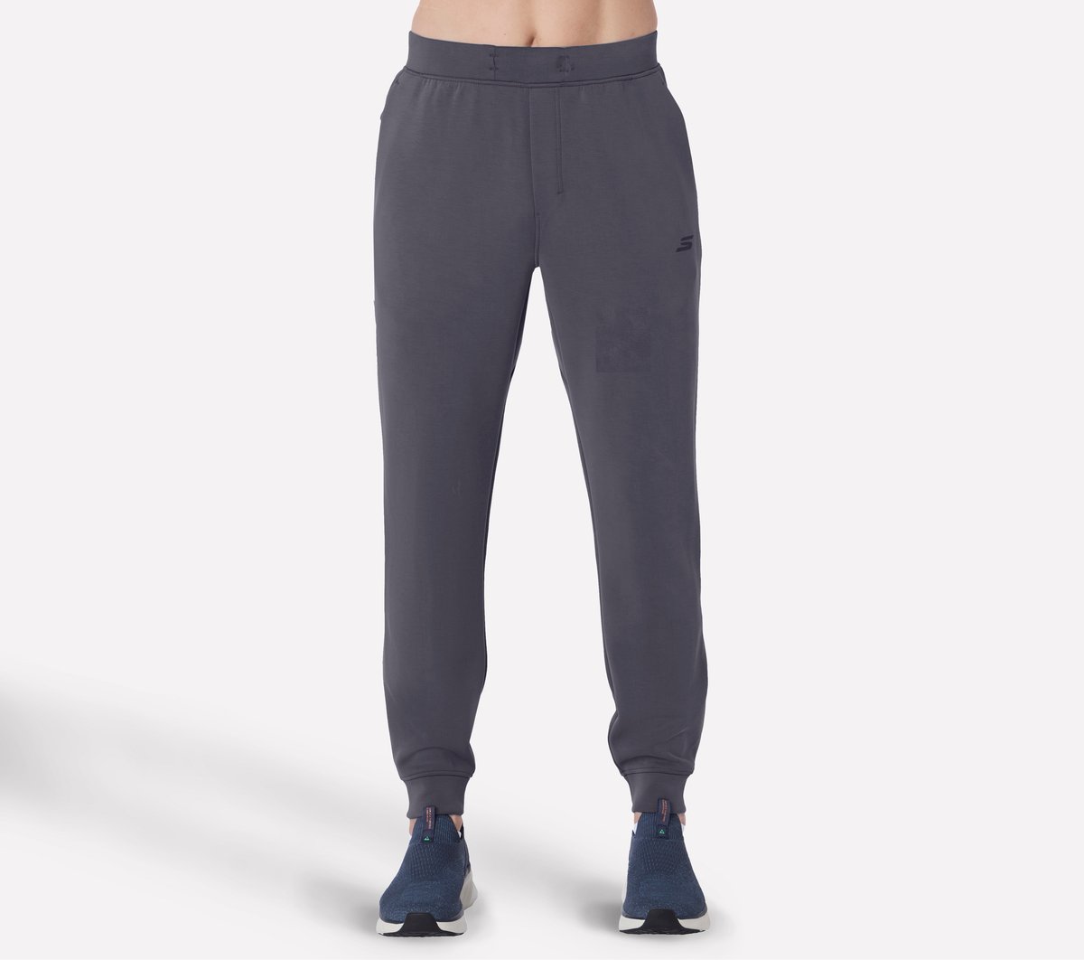 Skechers Cozy Luxe Elevate Jogger — BLACK / CHARCOAL