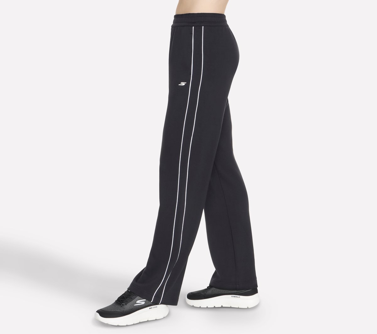 Cozy Luxe Track Pant — BLACK